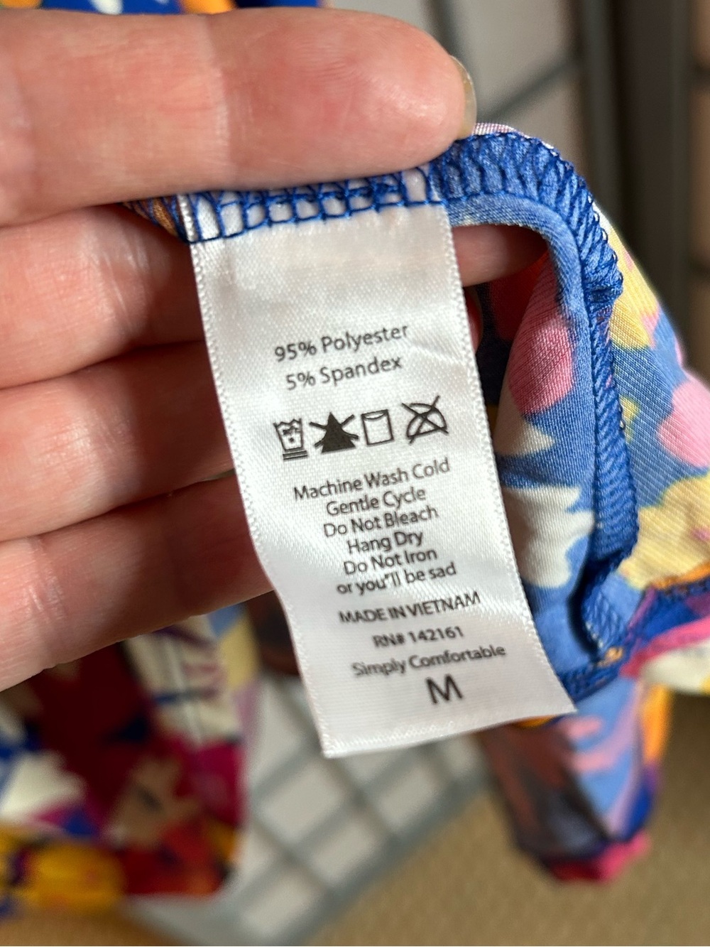 NWT LuLaRoe Maxi Skirt in Navy with Yellow, Pink & Orange Floral Print - Picture 4 of 4